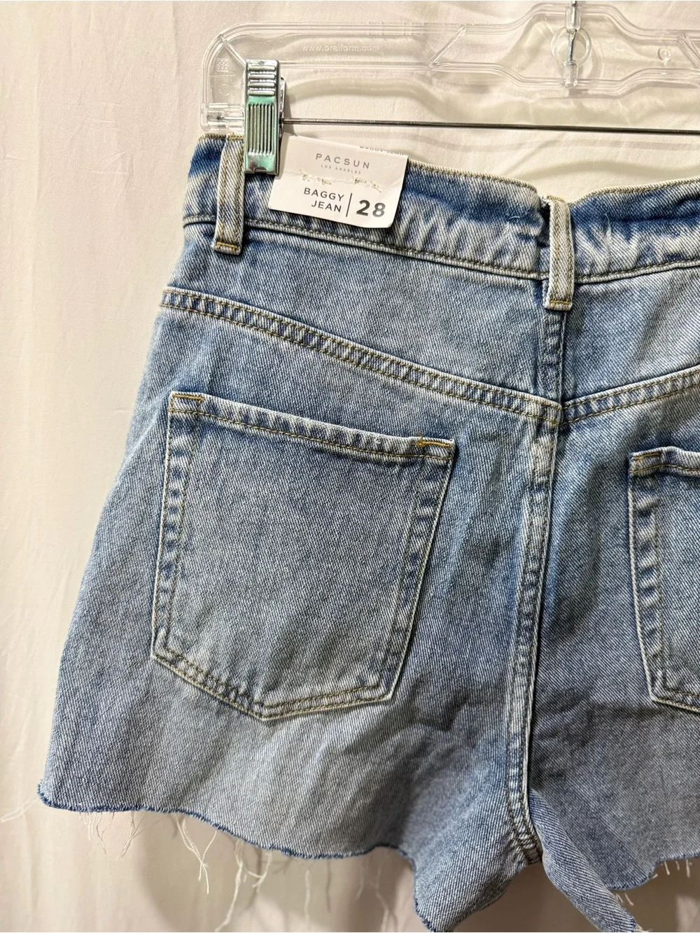 PacSun Light Blue Distressed Denim Jean Shorts